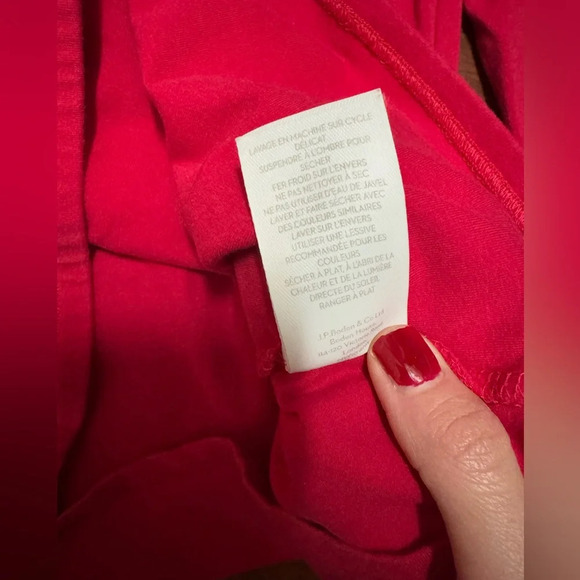 BODEN RED SHIRT 3/4 sleeve size 6 - Picture 5 of 5